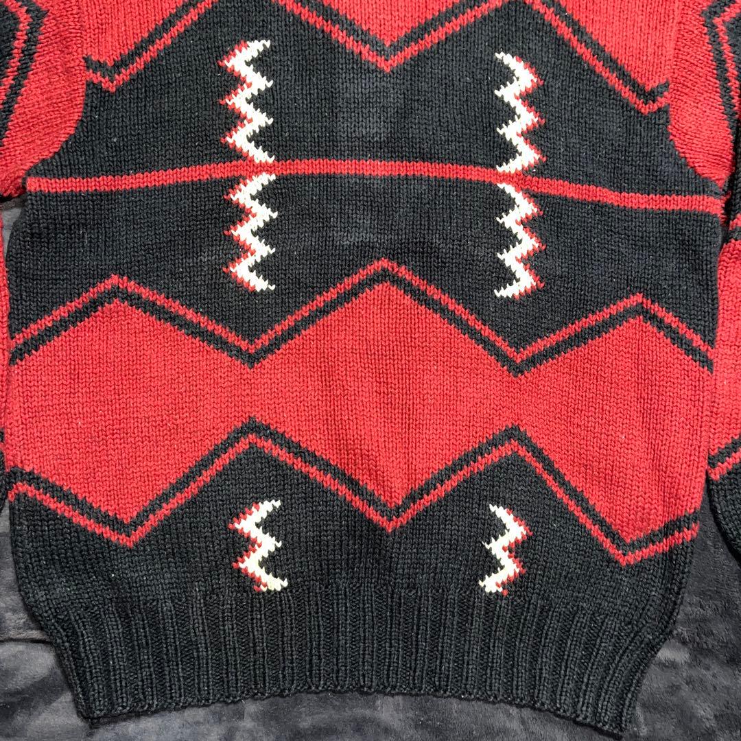 90S ヴィンテージ ポロバイラルフローレン ハンドニット XL ネイティブ