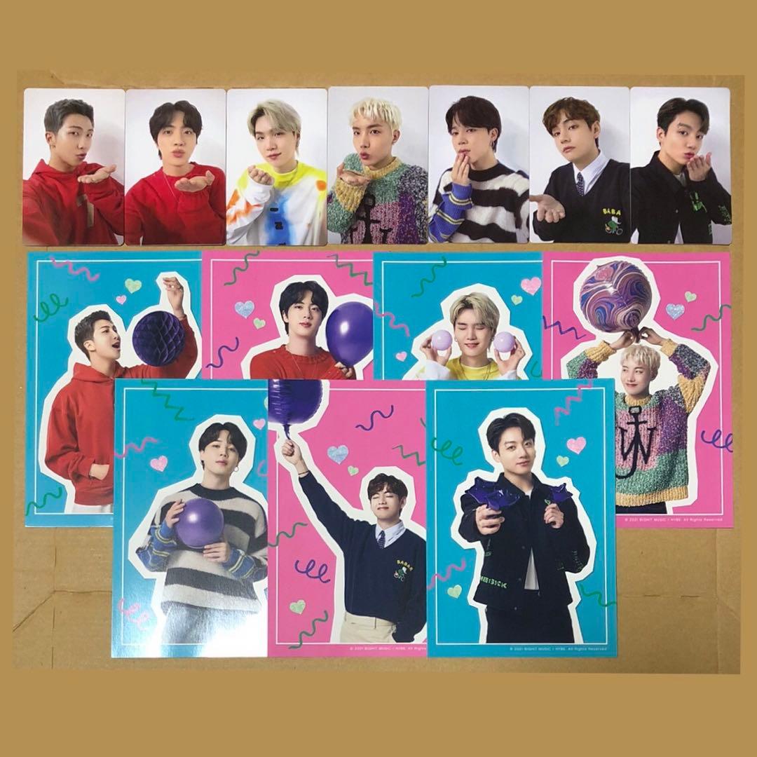 BTS 両面トレカ、ポストカード - メルカリ