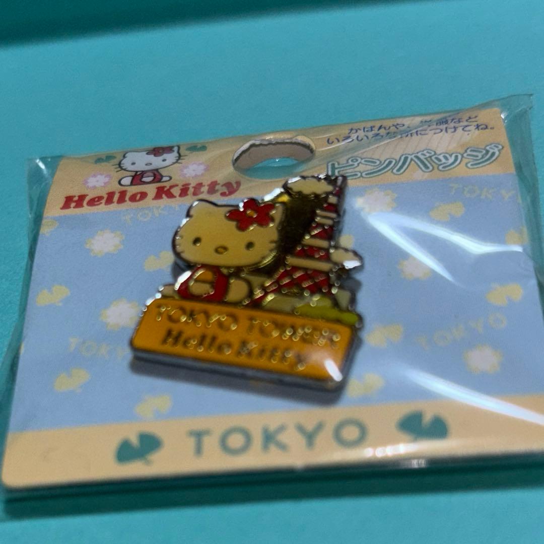 ハローキティご当地ピンバッチ 東京タワー 新品未使用 平成レトロ レア