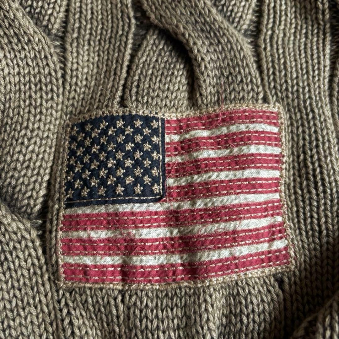 POLO RALPH LAUREN コットンケーブルニット 刺繍 エンブレム - メルカリ