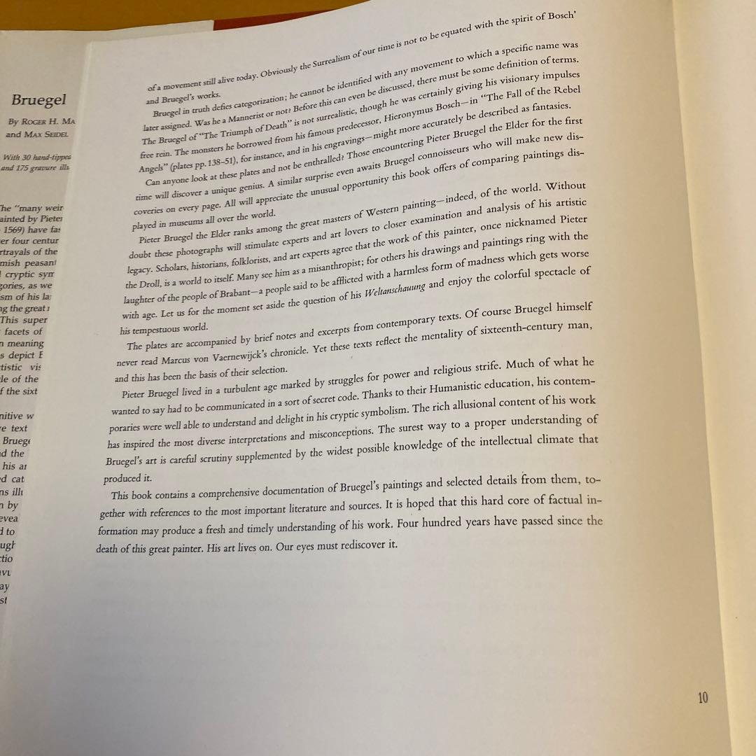 「ブリューゲル」（英文）R.H.Marijinissen / M. Seidel