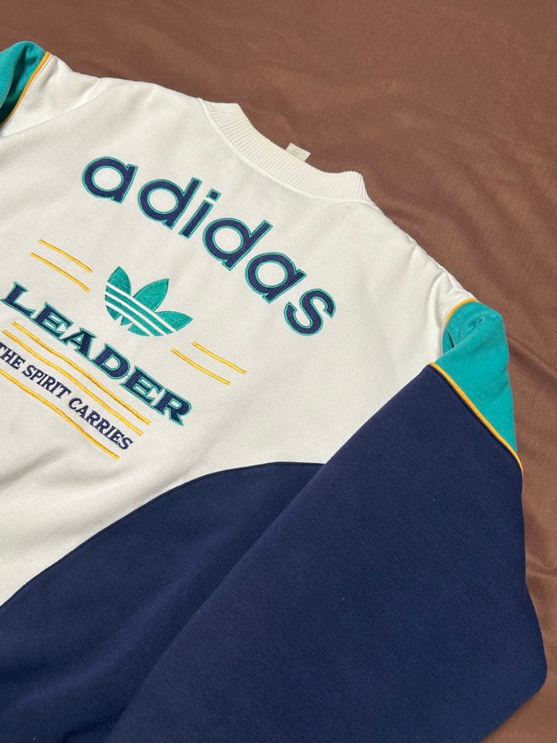 90s adidas アディダス スウェットスタジャン \"LEADER\" 中綿