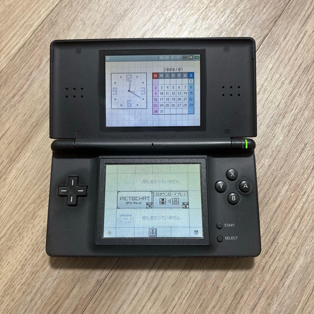 動作確認済】ニンテンドーDS Lite 本体 ジェットブラック 海外版