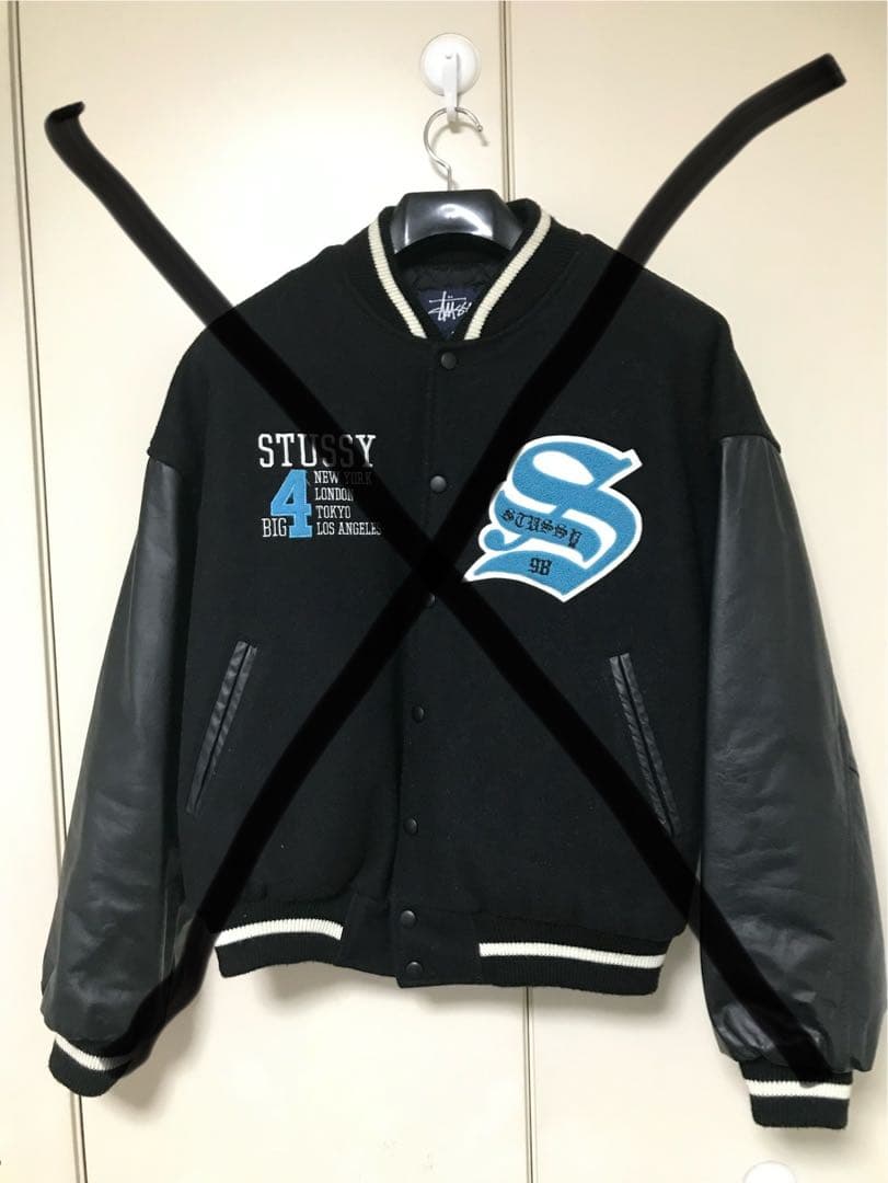 1998年製 STUSSY BIG4「4都市限定」スタジャン 2色2枚 - メルカリ