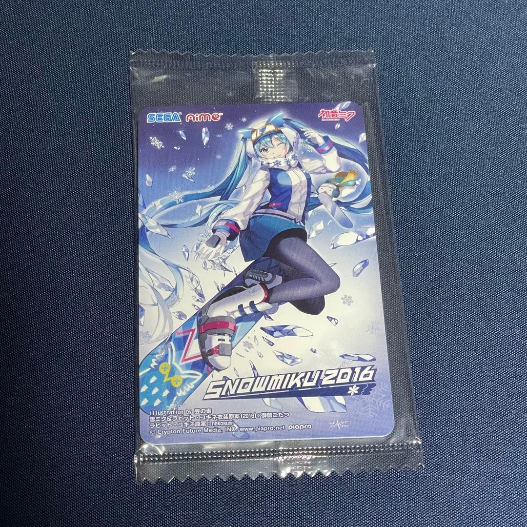 SEGA 初音ミク Aimeカード 雪ミク2016デザイン 未使用品 - メルカリ