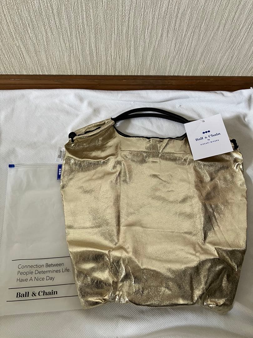 名古屋限定☆ボールアンドチェーン ゴールドスヌーピー トートバッグ