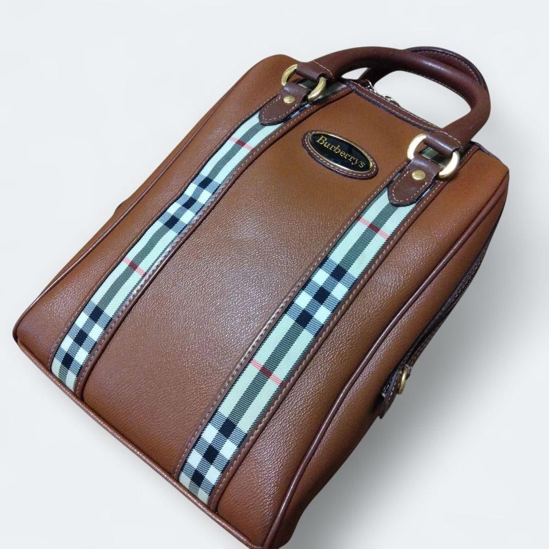 Burberrys バーバリー シューズバッグ ブラウン ノバチェック ゴルフ