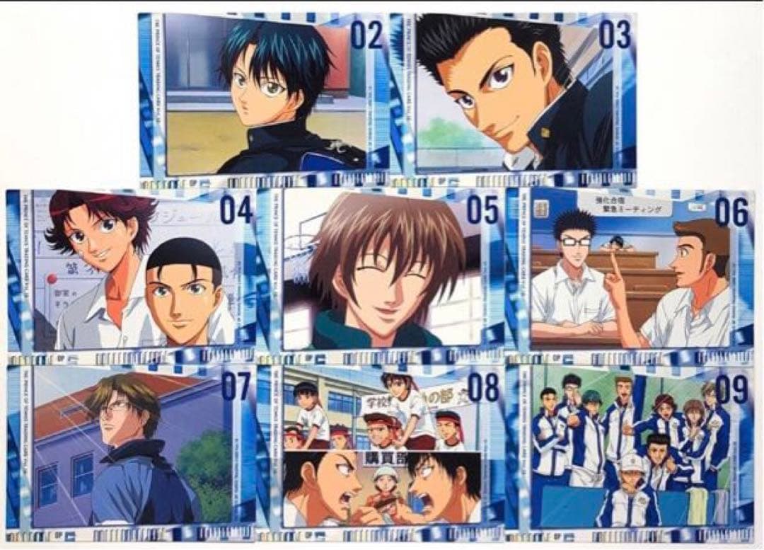 青学】テニスの王子様 越前リョーマ 手塚 不二他 カードセット OP