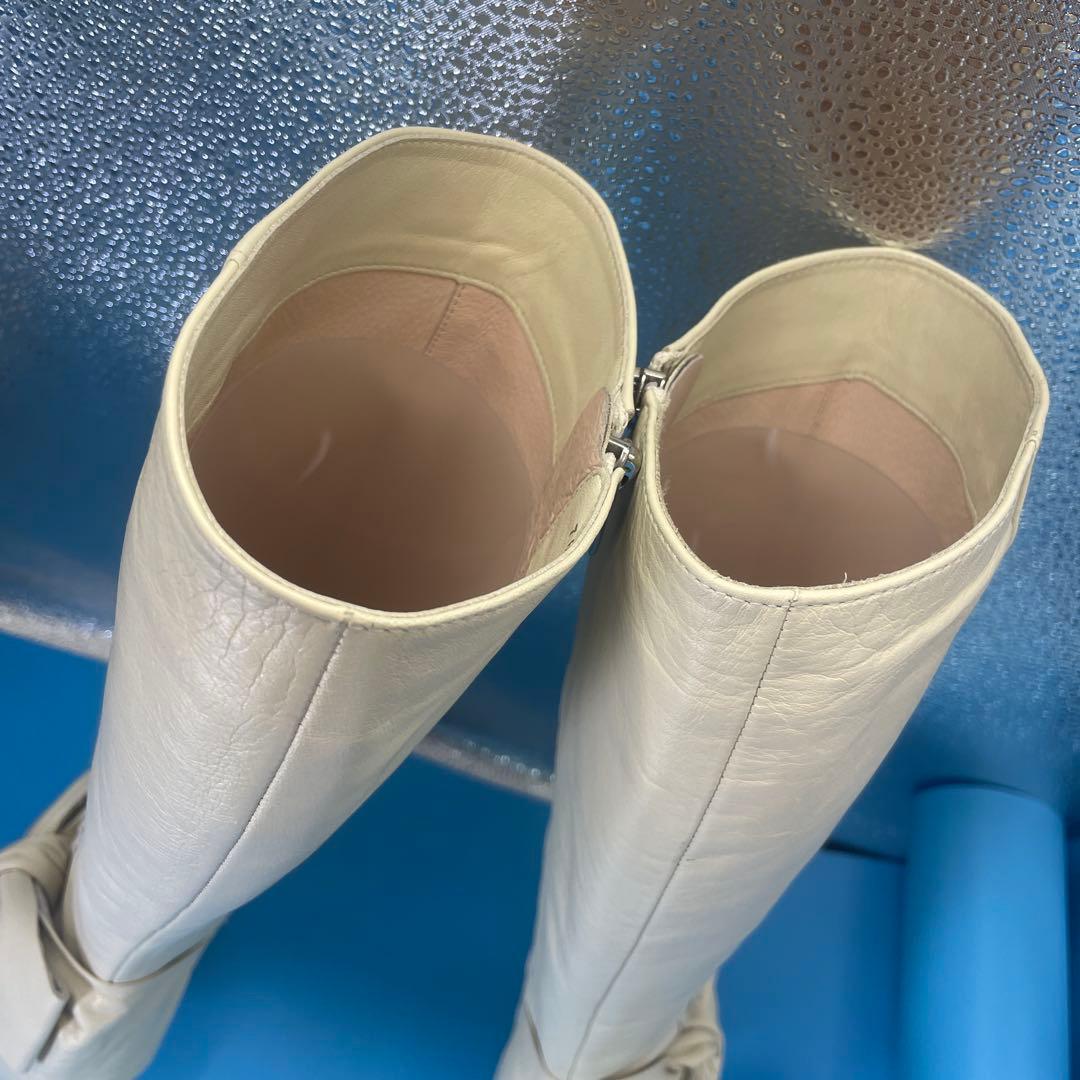 Rebecca Taylor レベッカテイラー ロングブーツ　白　24.5cm