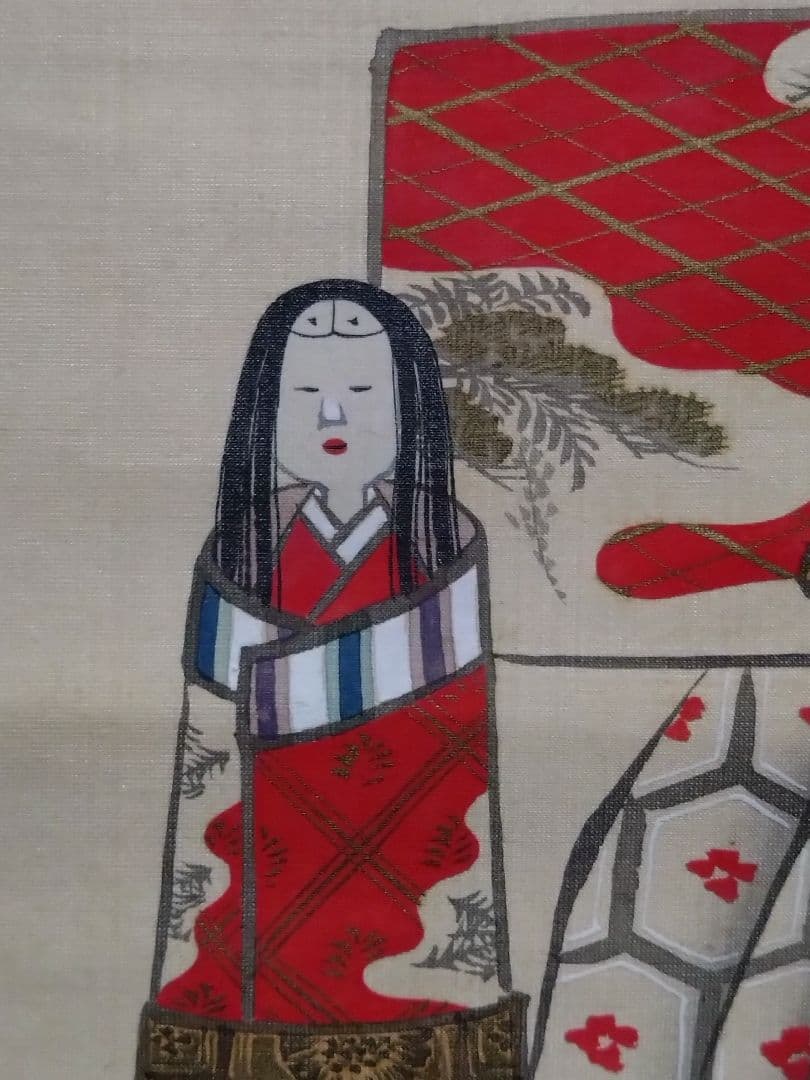 原在謙 立雛図 掛軸 有職故実 古美術骨董古道具 雛祭 室礼 - メルカリ