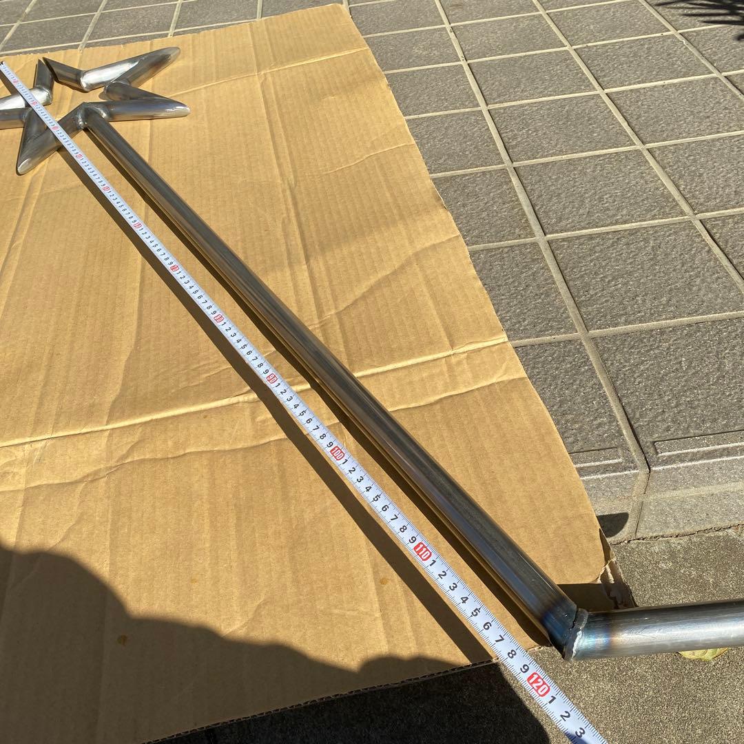 竹槍マフラー星型素材25.4パイ肉厚1.6ミリ - メルカリ