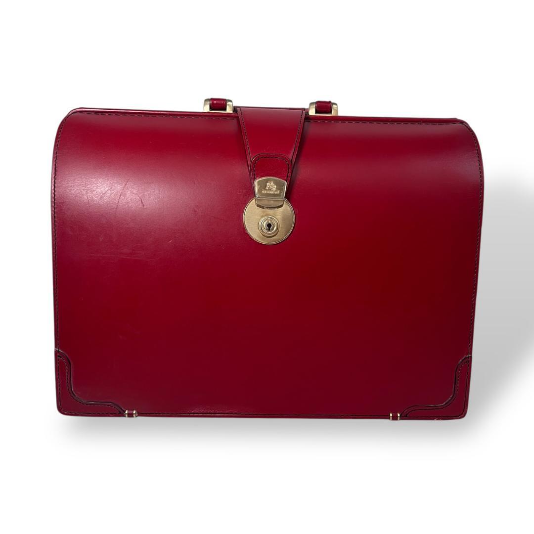 ココマイスター ブライドル ダレスバッグ ビジネスバッグ スイスレッド