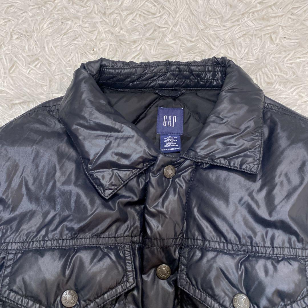 00s OLD GAP 短丈 トラッカー ダウンジャケット ダークネイビー M