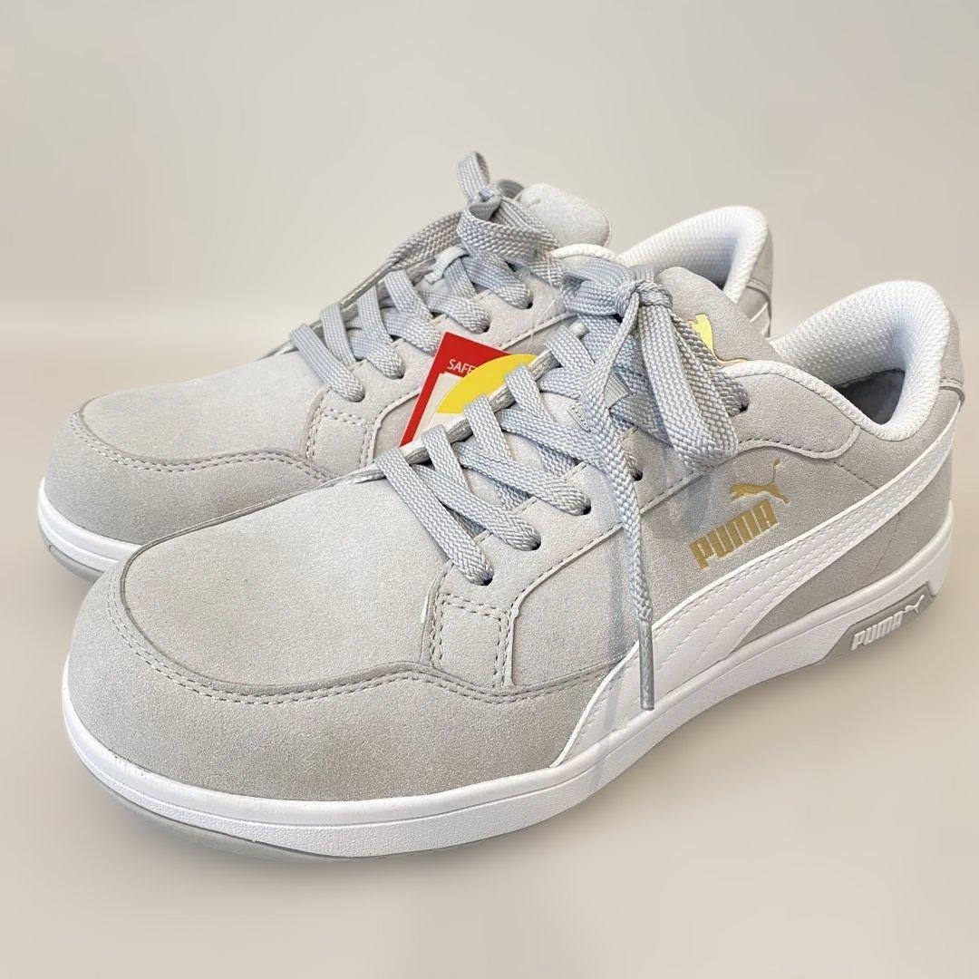 【タグ付き未使用】PUMA 安全靴 27.0 グレー スニーカータイプ PUMA SAFETY 安全靴 HERITAGE ICONIC LOW｜空調服専門店