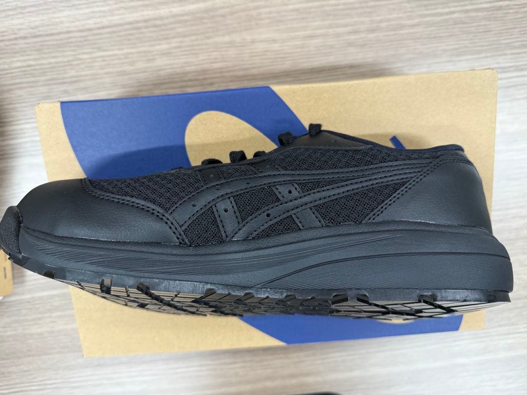 アシックス ウィンジョブ CP221　26.0cm、ブラック×ブラック　未使用品