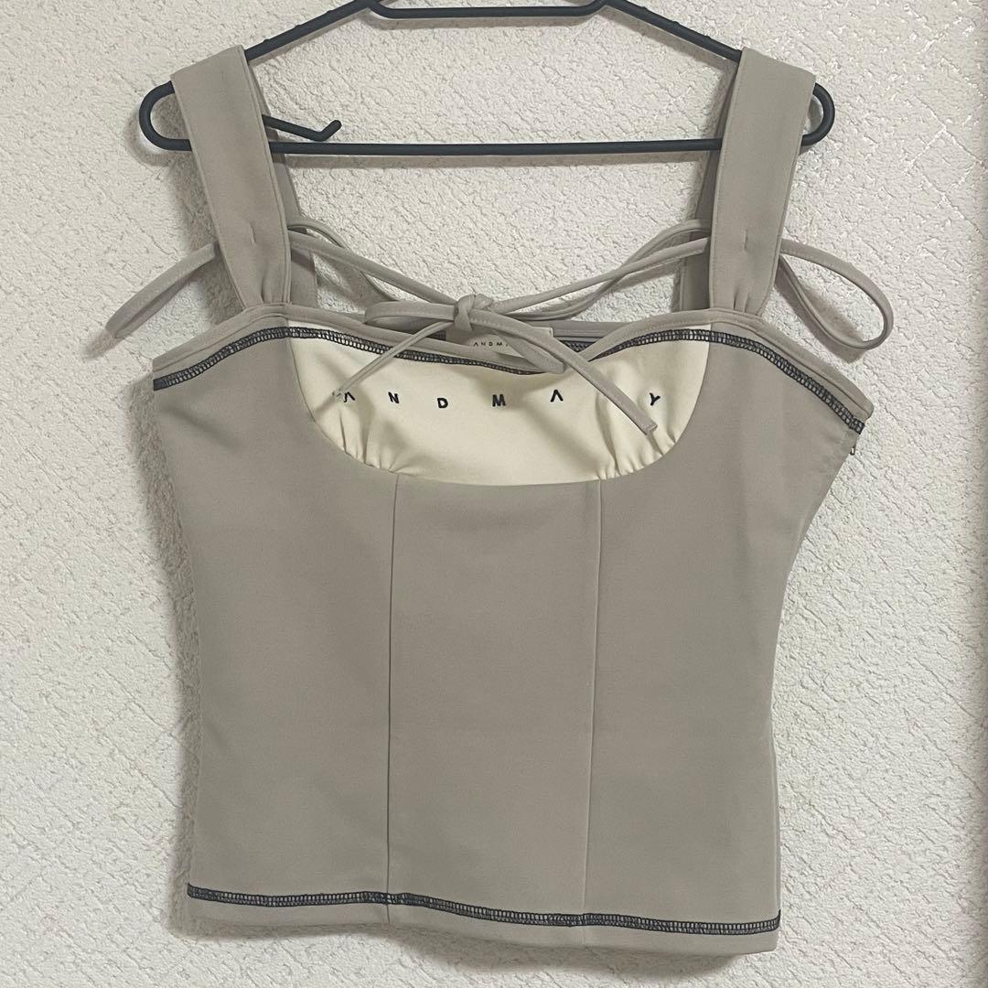 andmary Luca stitch tops ベージュの通販はau PAY マーケット - 輸入