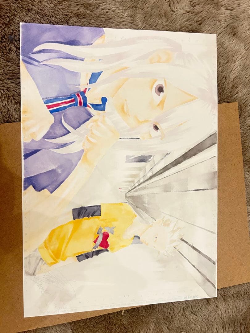 東山むつき 直筆サイン入り カラー原画 水彩 - メルカリ