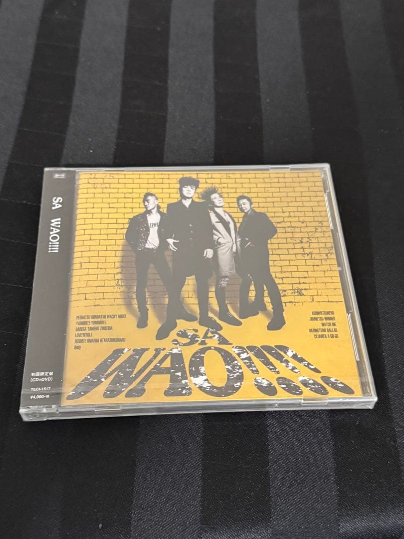 未開封 未使用 エスエー　SA WAO!!!! cd dvd 初回限定盤　希少