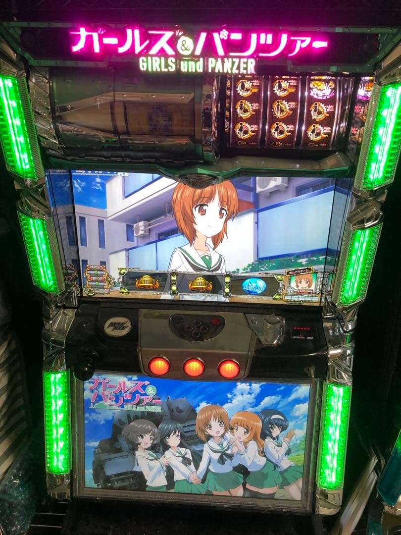 5号機 初代ガールズ＆パンツァー ガルパン パチスロ スロット 実機