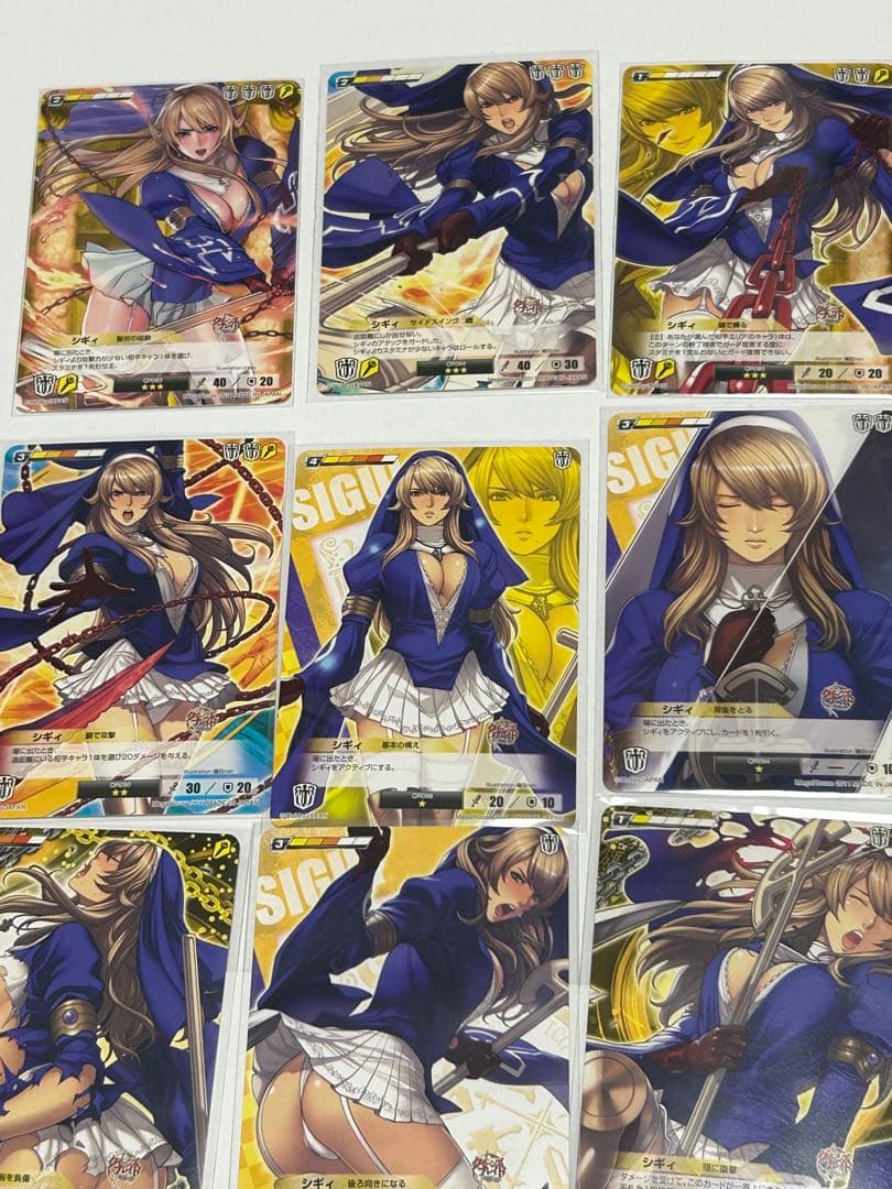 クイーンズブレイド　リベリオン　デュエルシステム　シギィ　　まとめ売りセット