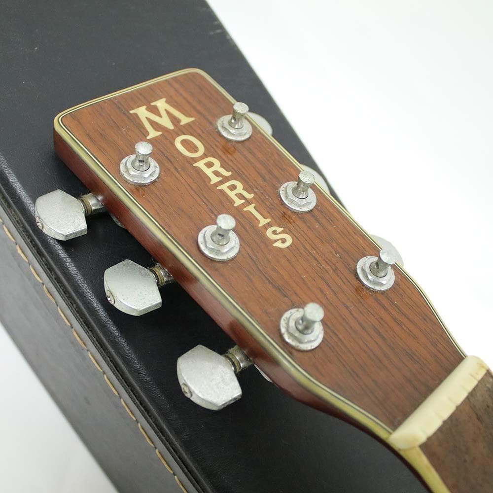 MORRIS モーリス W-40 ギター 縦ロゴ ハードケース付き - メルカリ