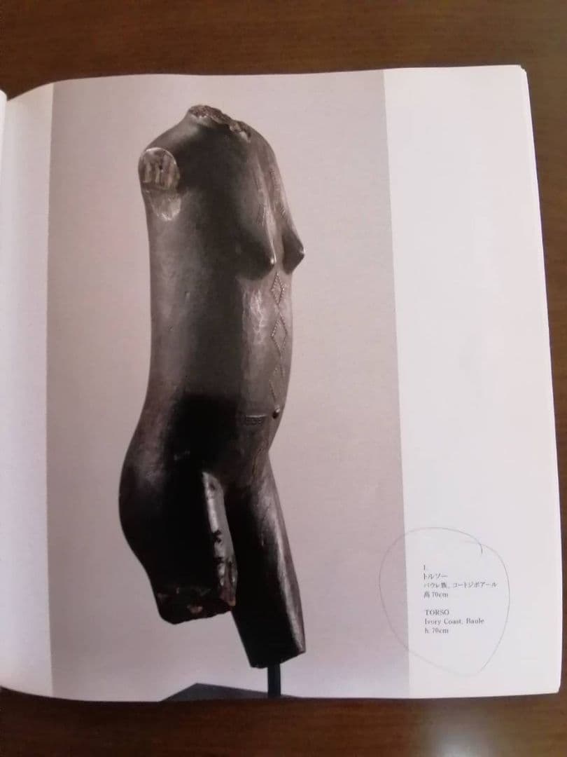 図録本『アフリカ彫刻コレクション展』（1994年 吉井画廊発行）坂田和