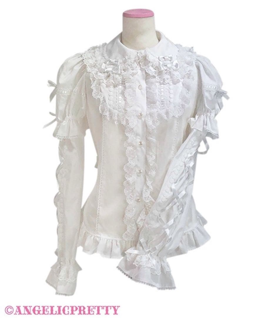 Angelic Pretty ティアラレースはしごリボン付け袖ブラウス - メルカリ