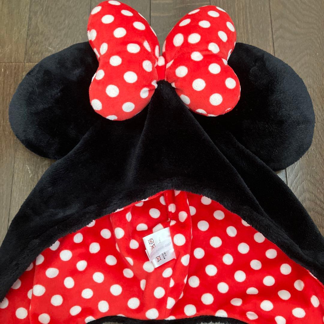 ディズニーリゾート ミニーちゃん マフラー手袋付きファンキャップ