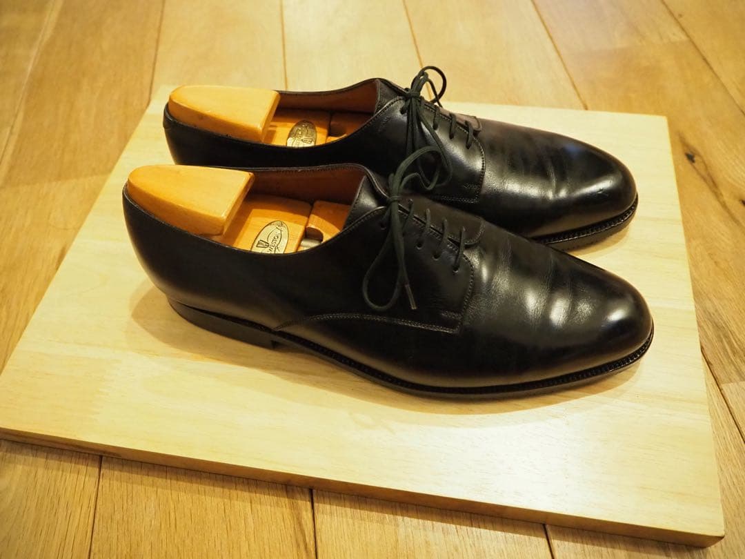 旧ロゴ)JM WESTON 300 ブラックカーフ 8.5 外羽根プレーントゥ - メルカリ