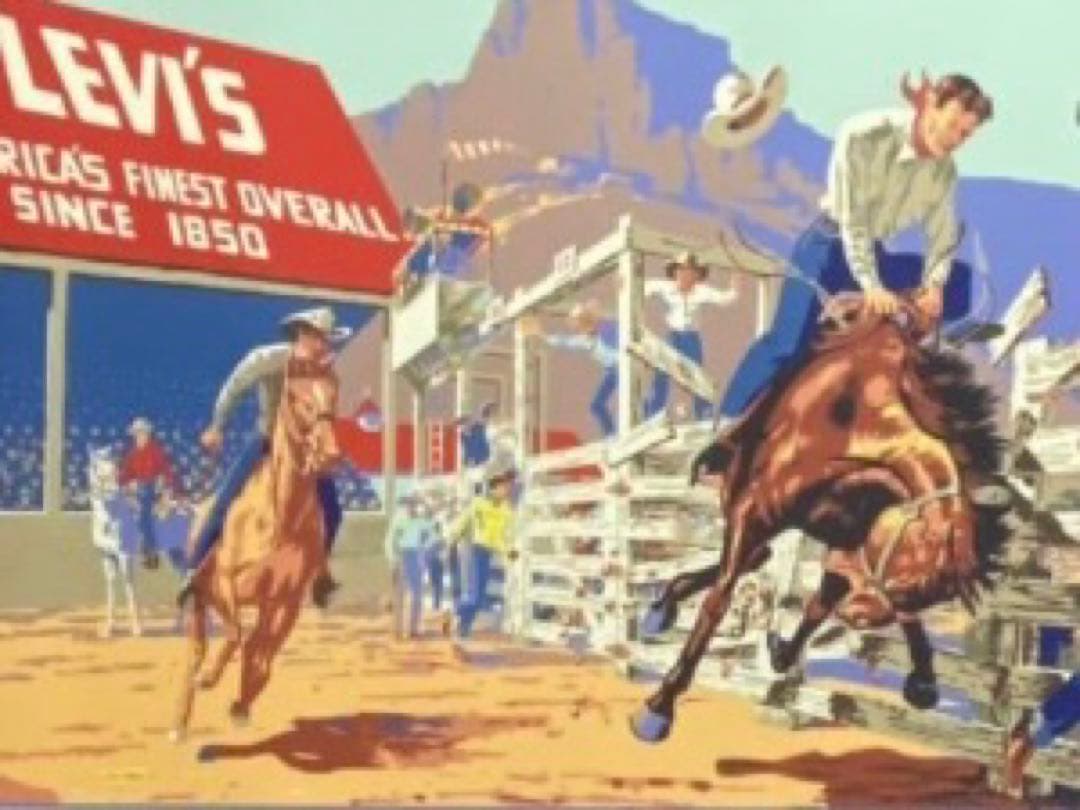 ビンテージ リーバイス 特大ショップバナー LEVI'S ペーパーバナー levi's banner 40 vintage リーバイス 特大 バナー 広告 超希少 お宝