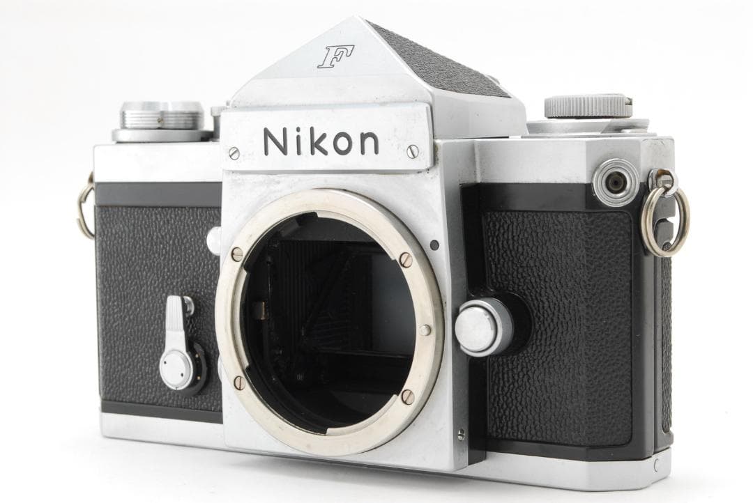 フィルムカメラ Nikon F Eye Level Silver C0042 Nikon F Chrome 35mm SLR Camera w/ 50mm f1.4 Lens, Eye Level Finder [EX