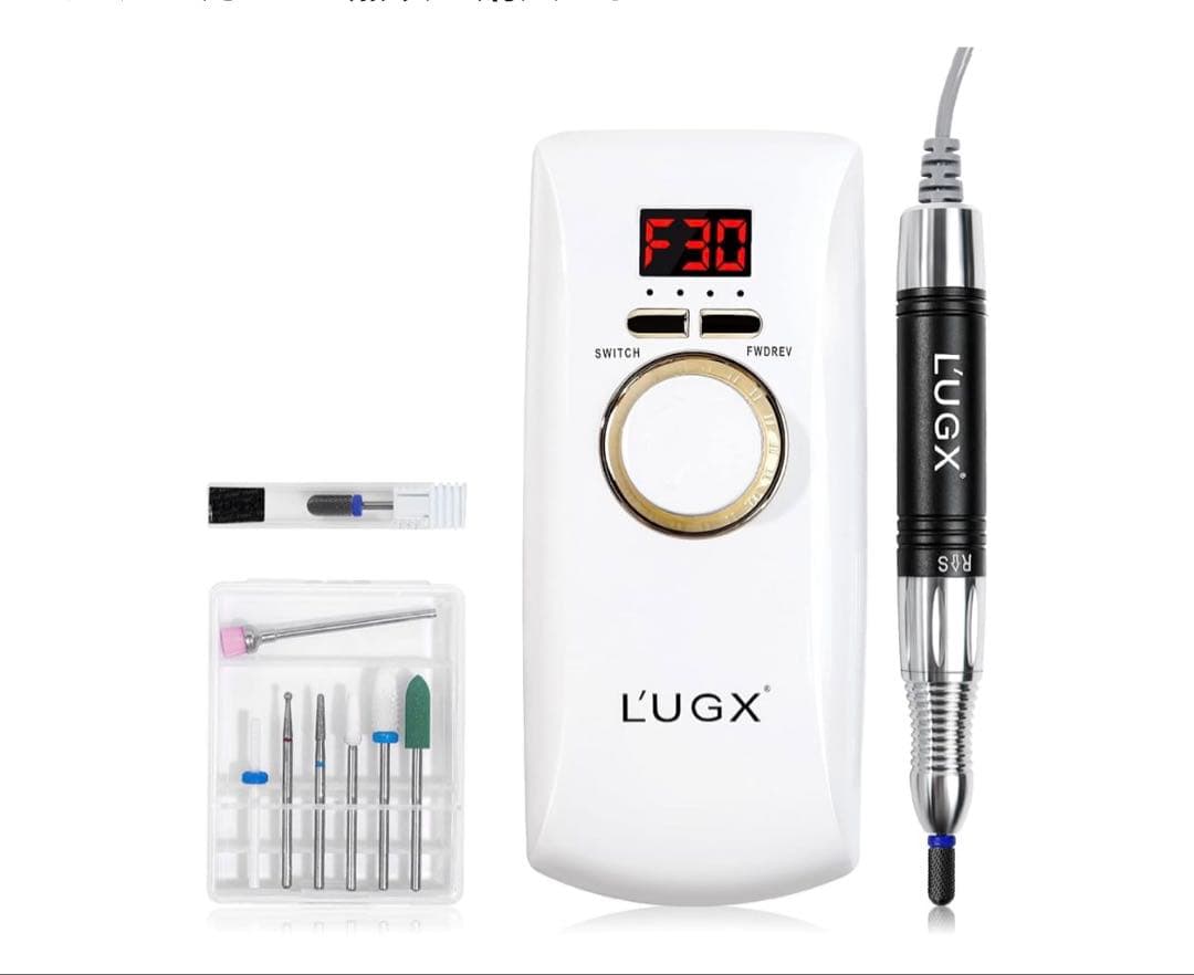 60145 L'UGX 電動ネイルマシン 30000RPM プロ ネイルドリル Amazon.co.jp: L'UGX 電動ネイルマシン 30000RPM プロ ネイルドリル