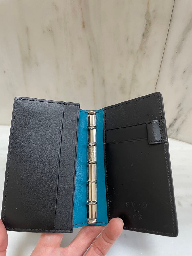 お値下げしました ☆希少☆ コードバンミニ5穴手帳【Spad by Br