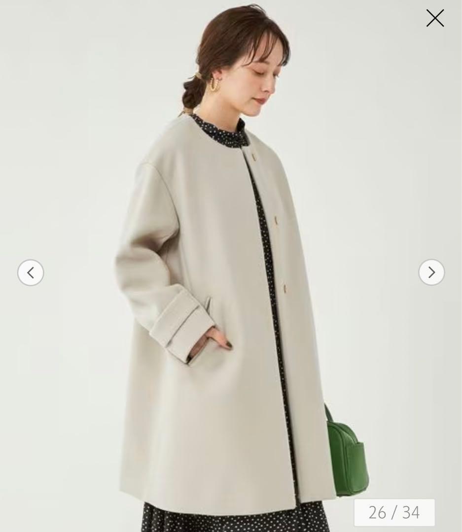 green label relaxing ソフトメルトン Aライン コート 38 - メルカリ