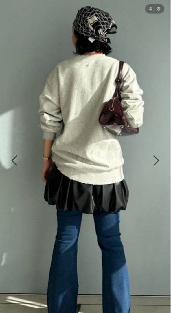 最終値下げ jeanasis 【el×ONE】ロゴスウェットプルオーバー - メルカリ