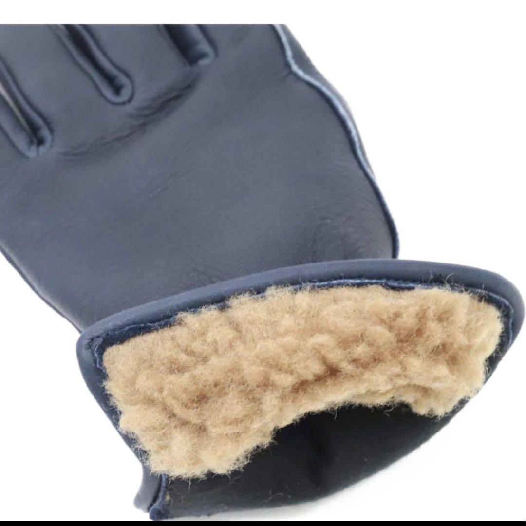 Lamp gloves -Winter glove- Navy　Mサイズ