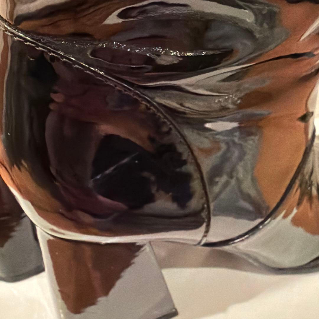 melt the lady enamel square short boots - メルカリ