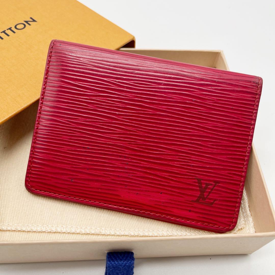 鑑定済】ルイヴィトン エピ 赤 カードケース ICケース 名刺入れ - メルカリ