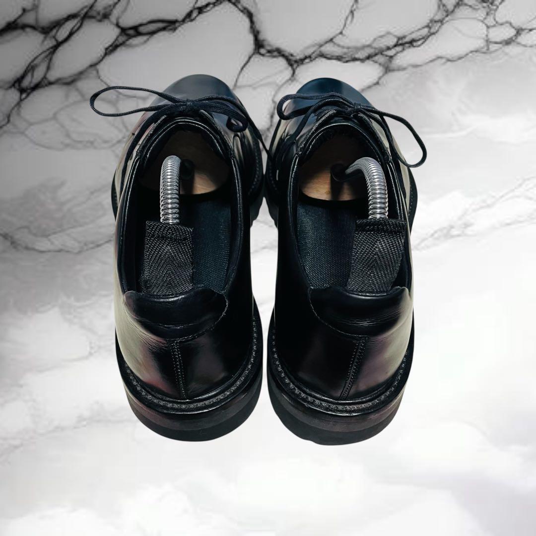 ダブルエイチ】WH プレーントゥ 外羽根 WHZB0001 ブラック 干場義雅