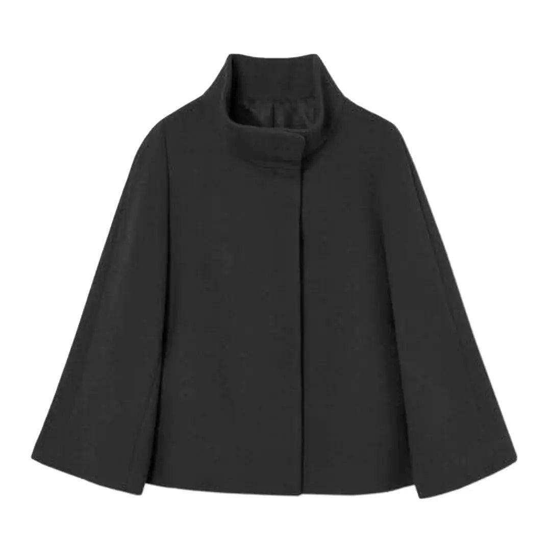 美品・24AW □ANAYI アナイ ウールビーバーショートコート 黒 38