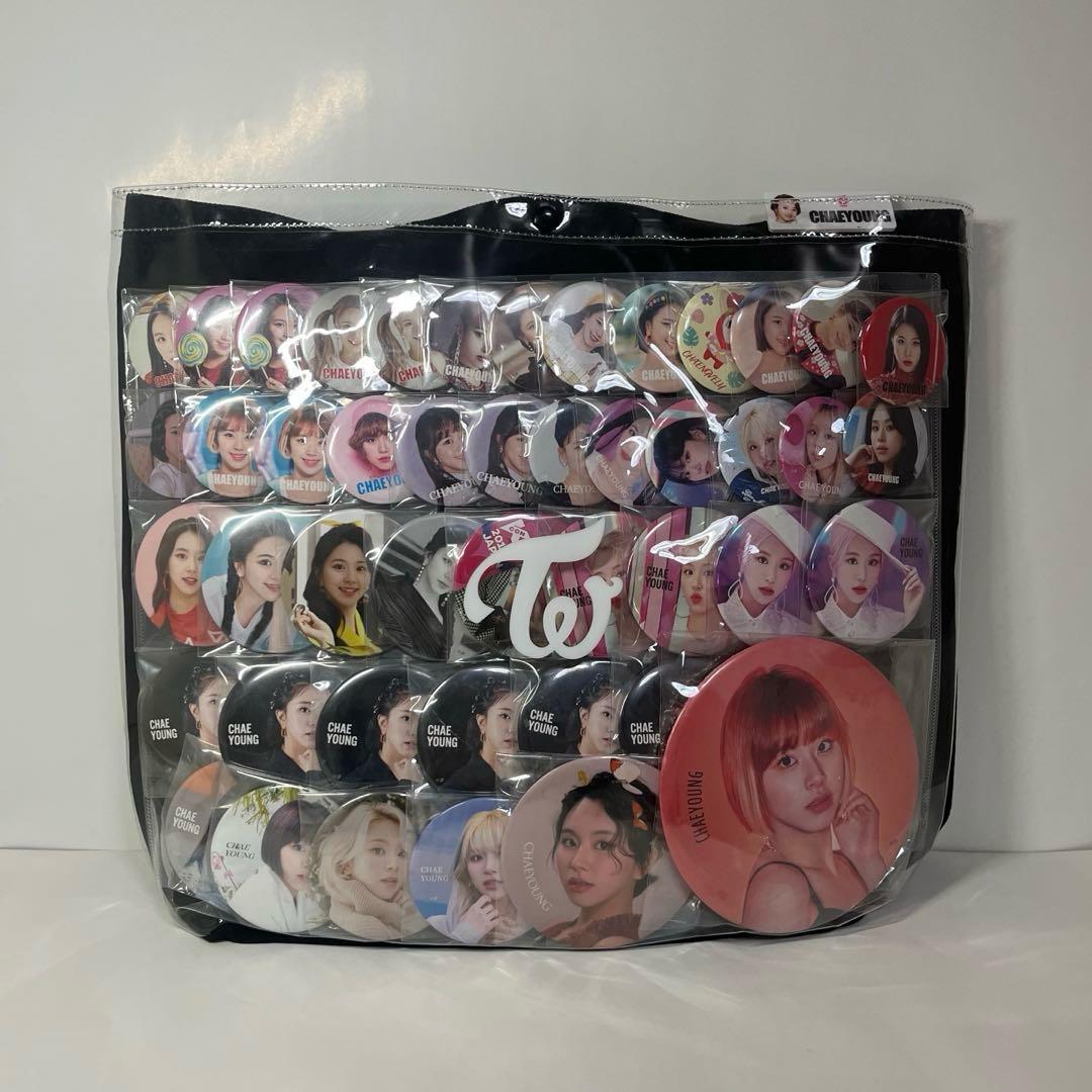 TWICE チェヨン 缶バッジ トートバッグ セット 痛バ - メルカリ