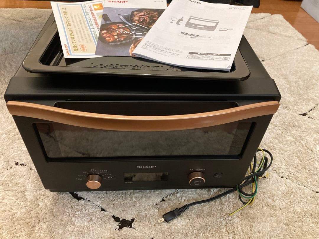 ジャンク品】SHARP オーブンレンジ RE-SD18A-B（付属品完備）ジャンク