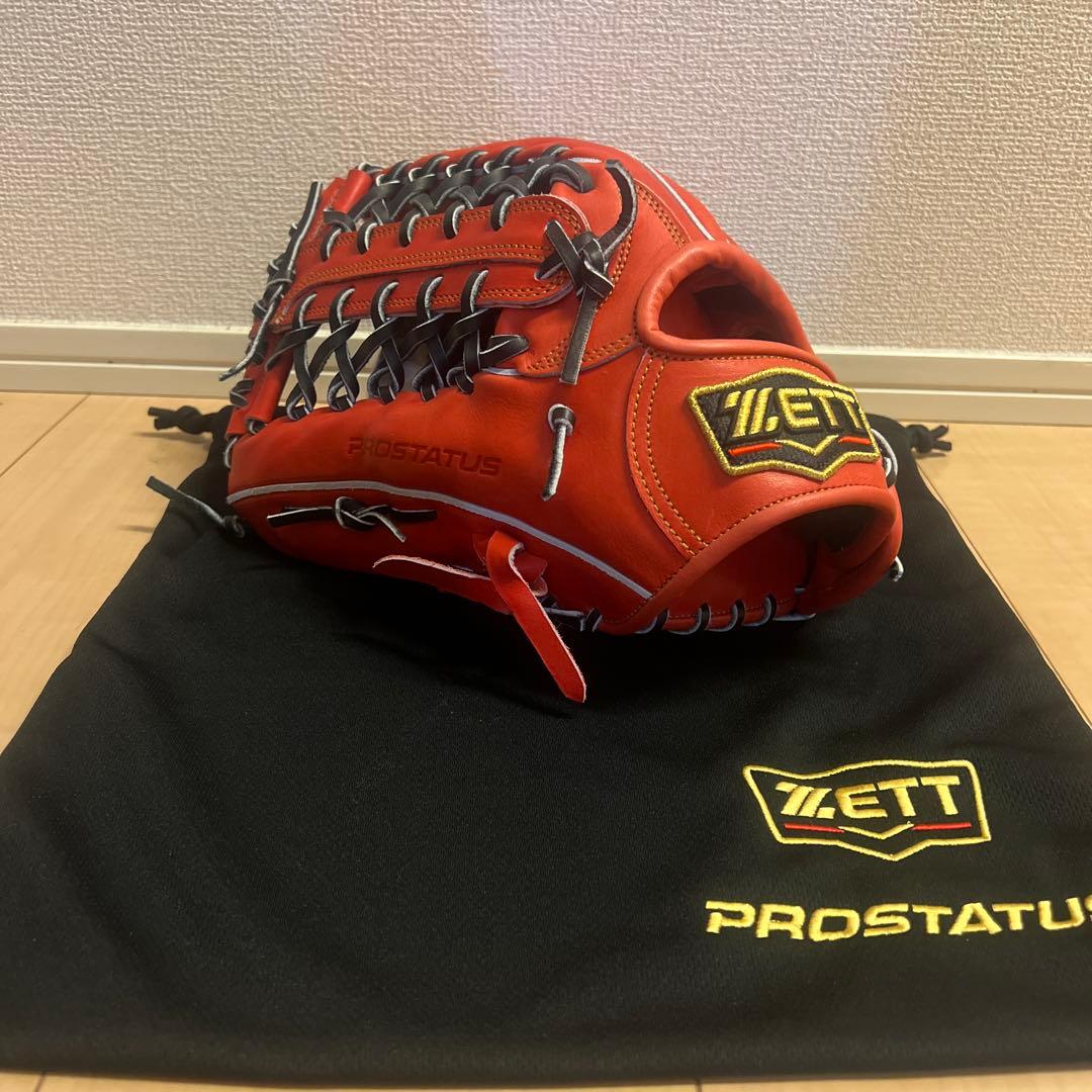 【35%オフ】新品未使用　ZETT PROSTATUS 硬式　グローブ　外野　左 ゼット（ZETT）（メンズ）硬式 グローブ グラブ 外野手用 野球 左投げ