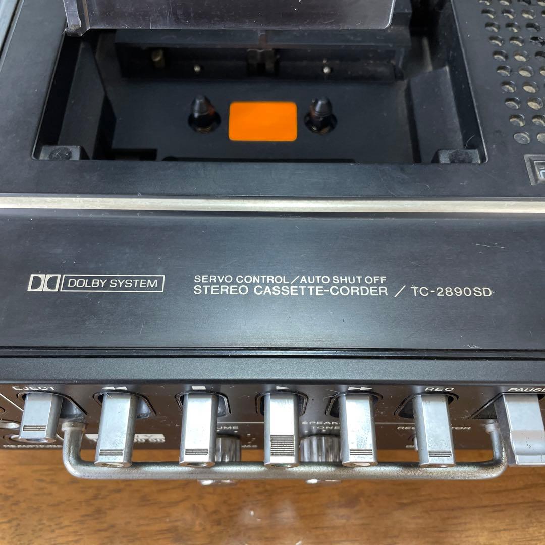 SONY カセット デンスケ TC-2890SD（ジャンク品） - メルカリ