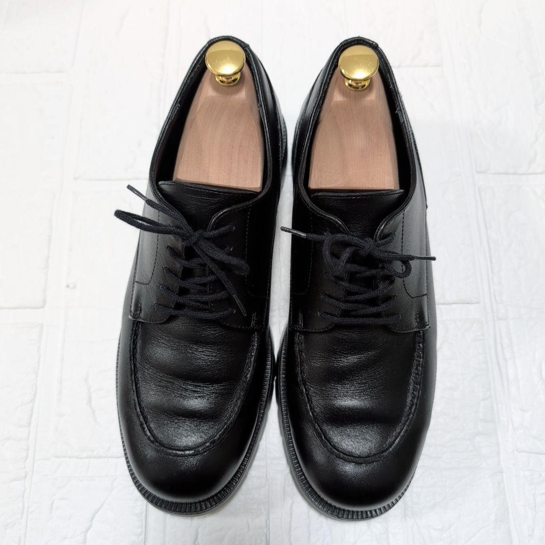美品】クレマン フローダ Uチップ レザー シューズ ブラック 26.5cm