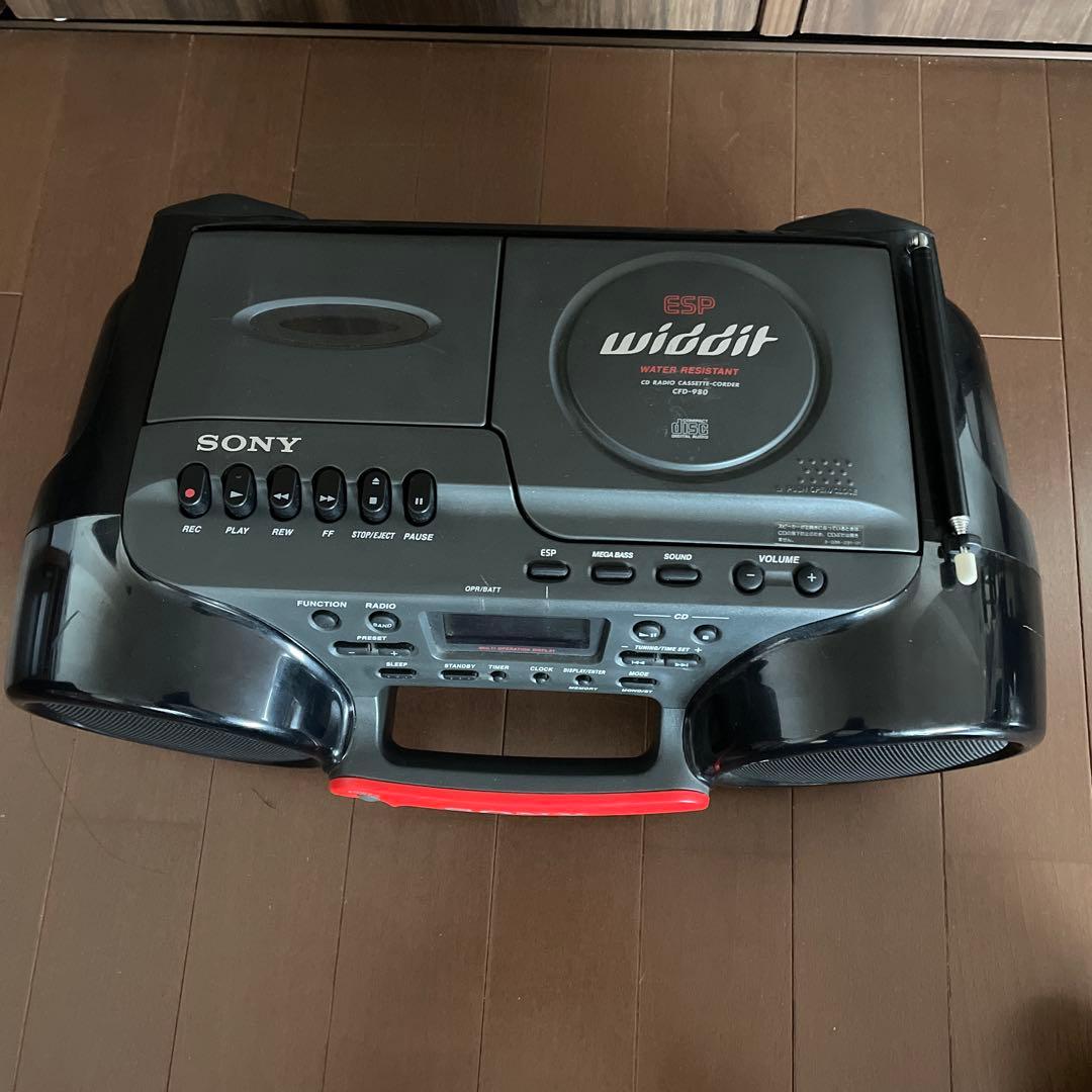 レア】稼働品 SONY WIDDIT CFD-980 ポータブル CDカセット - メルカリ