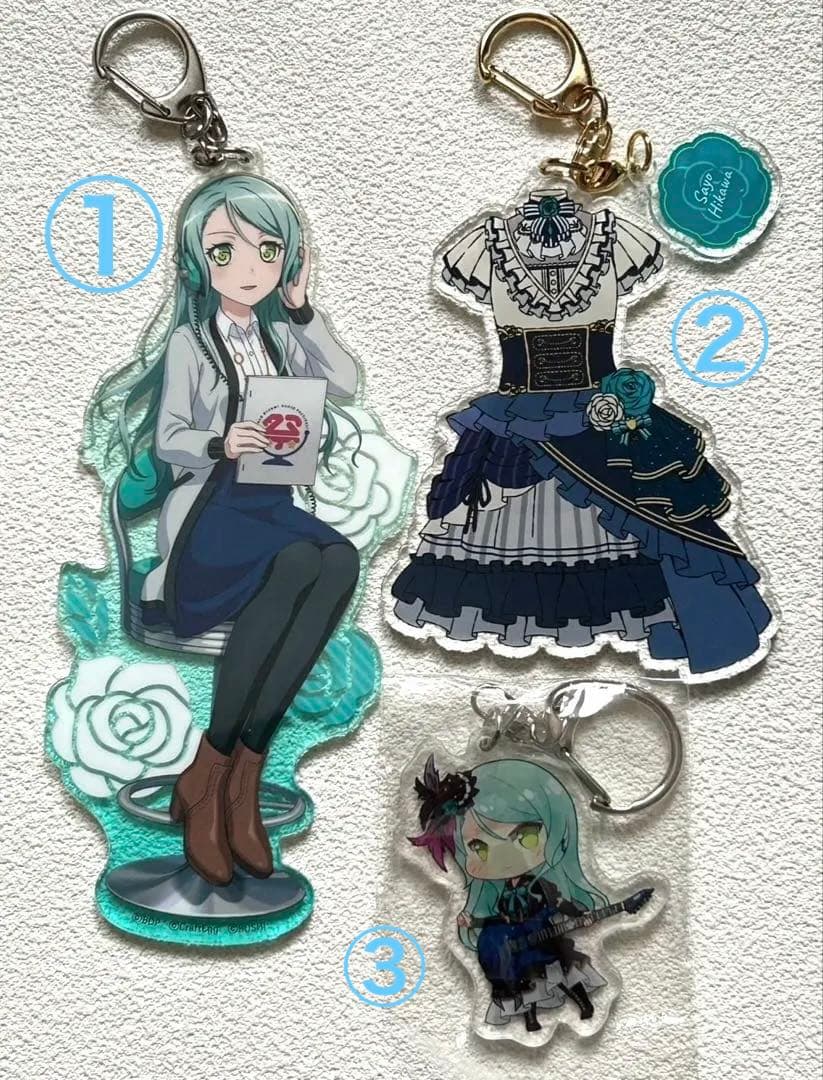 アクリルキーホルダー 3個氷川紗夜 BanGDream バンドリ Roselia - メルカリ