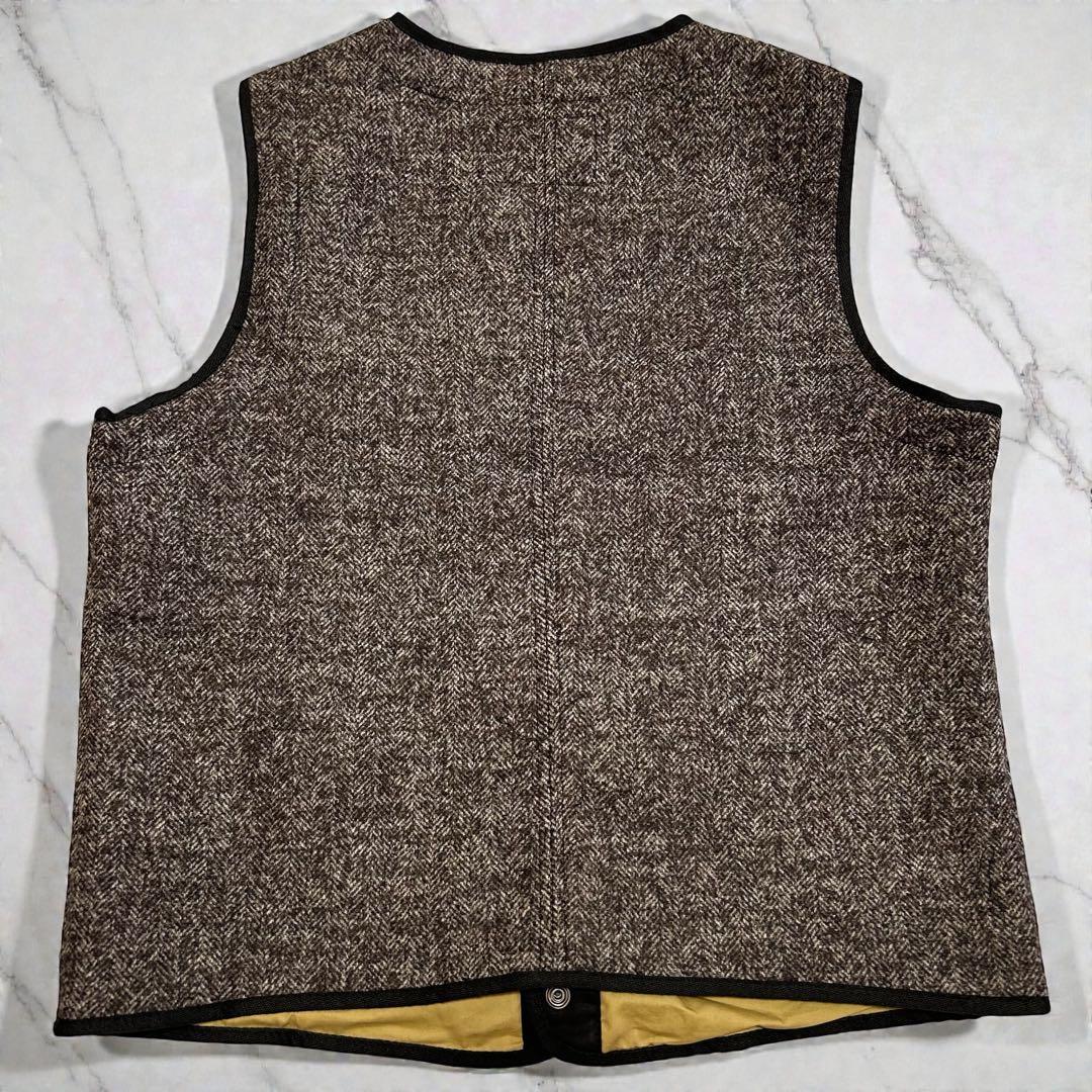 ベスト ヴィンテージ調 ジレ ブラウン系 ウール アメカジ ブラウンズ