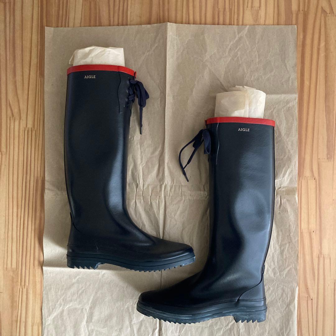 エーグル Aigle レインブーツ Miss Marion ミス・マリオン 37 - メルカリ