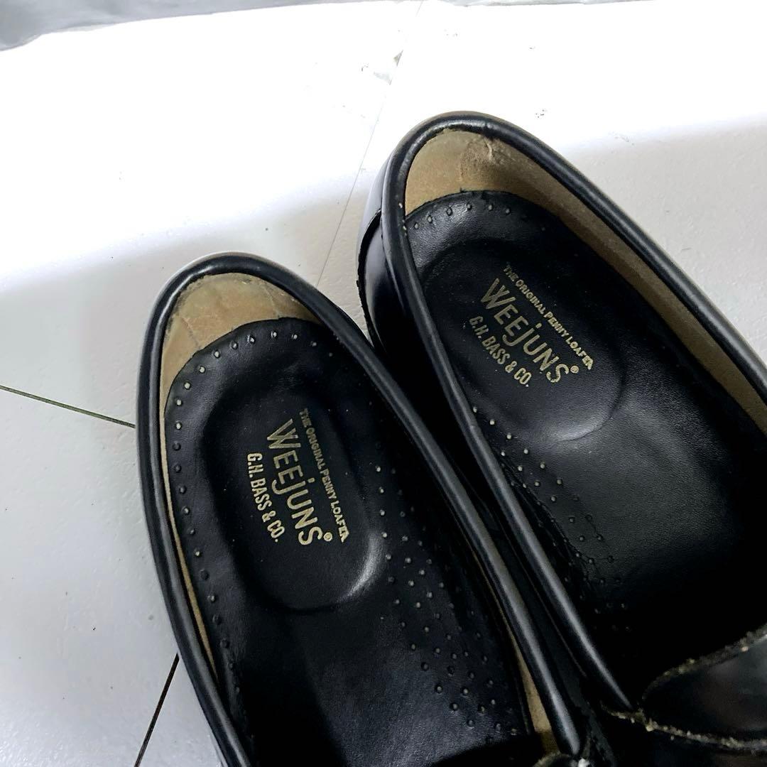 G.H.BASS ジーエイチバス ロファー LOGAN 革靴 黒 27 E